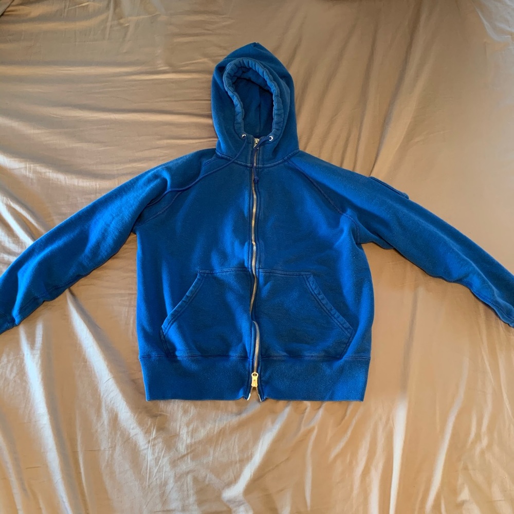 Blue Zip-up Hoodie